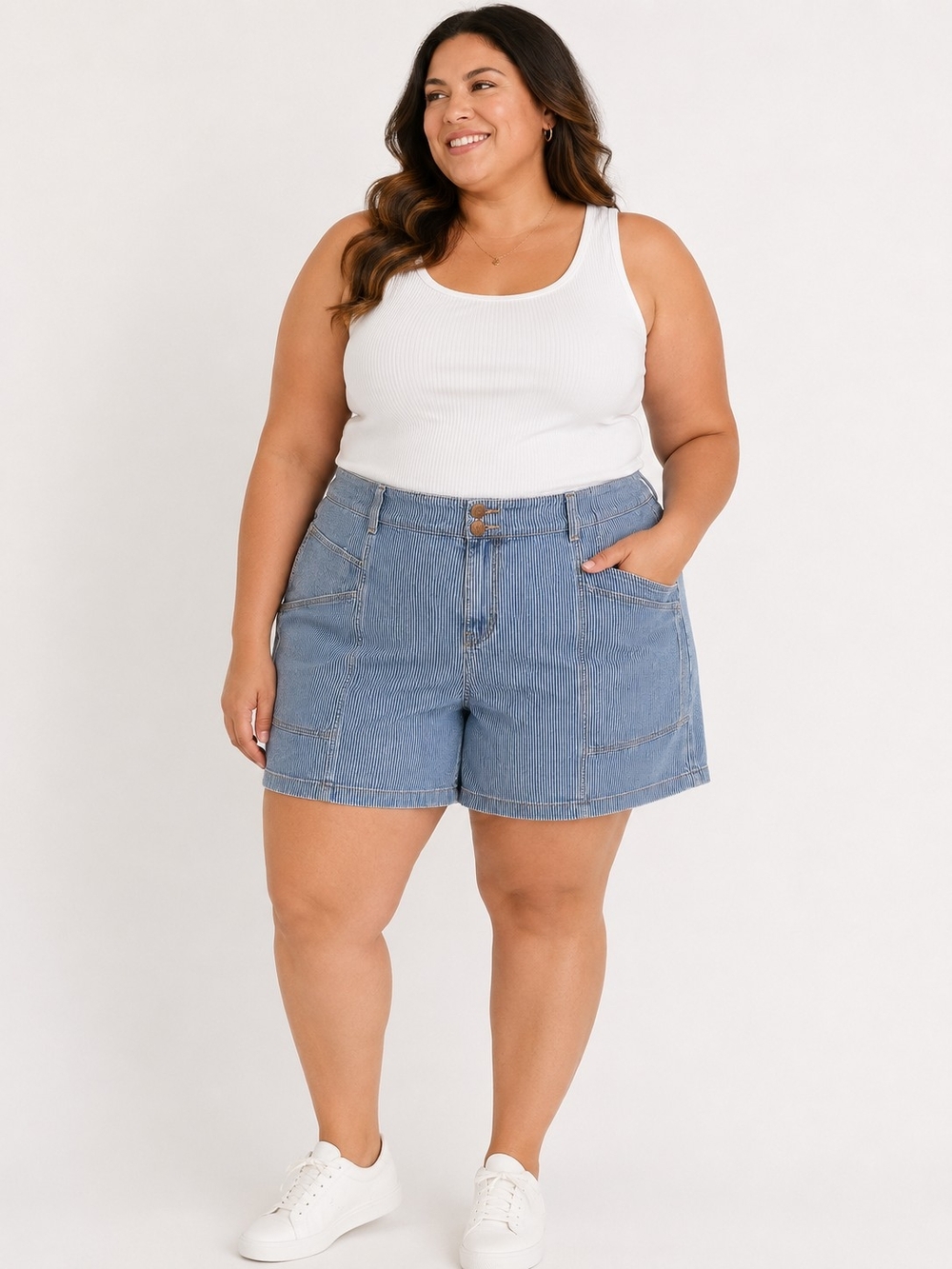 Universal Thread Light Blue Denim High-Rise Jean Shorts